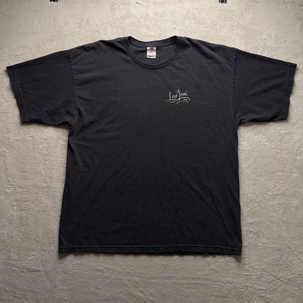 Line Junk Lineman Hurricane Grunge T-Shirt Lot 2 USA 2020 Utility Workwear Tee - Picture 7 of 16